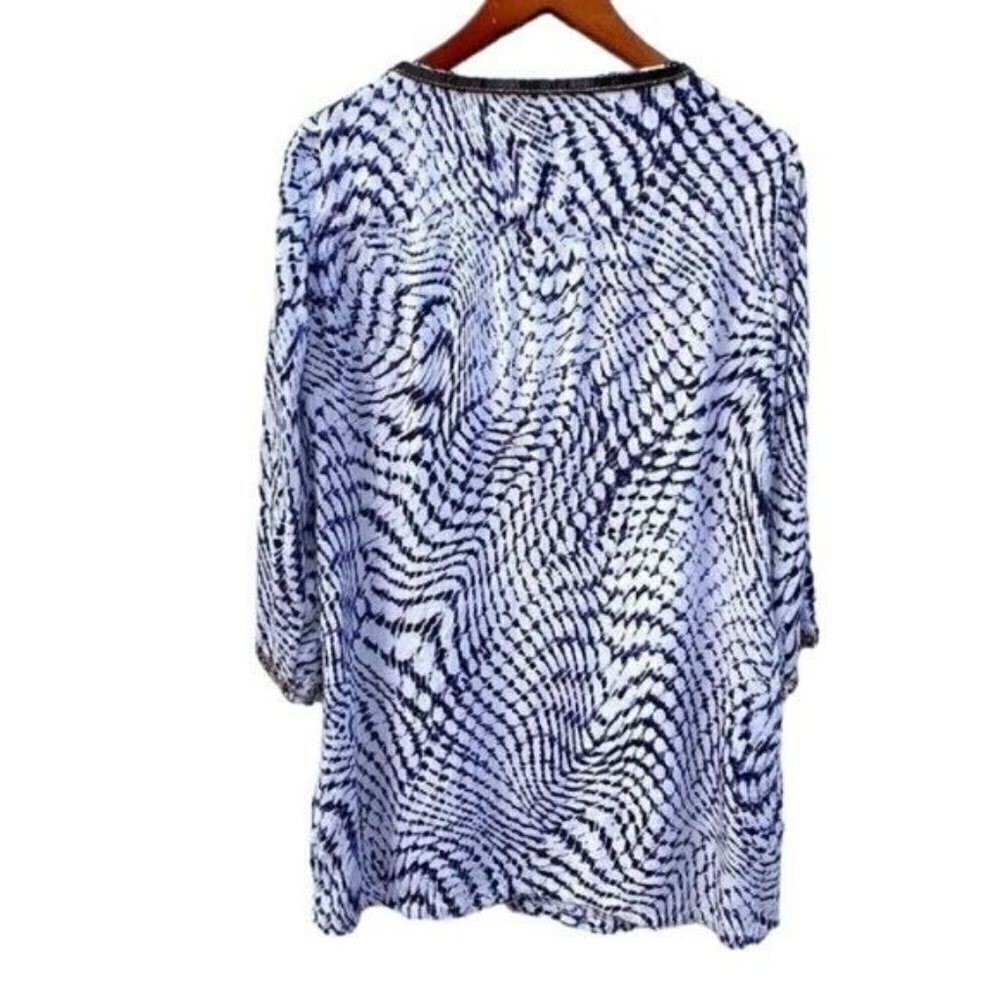 Soft Surroundings Beaded Embellished Tunic Blouse - Picture 7 of 12